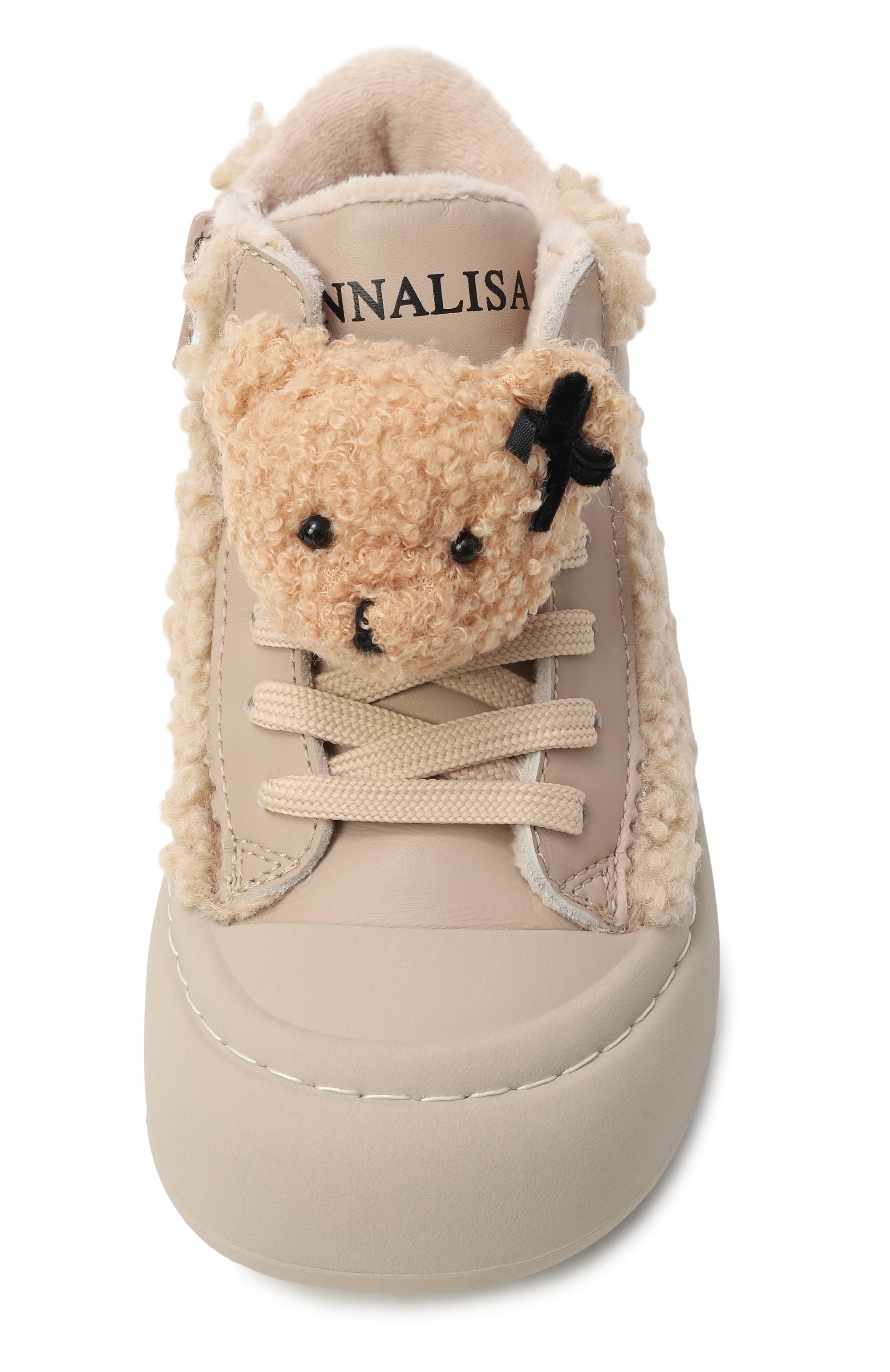 Кожаные кеды MONNALISA, арт. 8CF009, фото 4