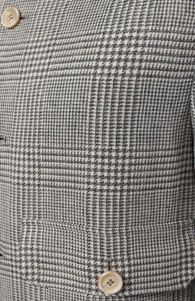 Бомбер изо льна и шерсти BRUNELLO CUCINELLI, арт. MS4856191, фото 5