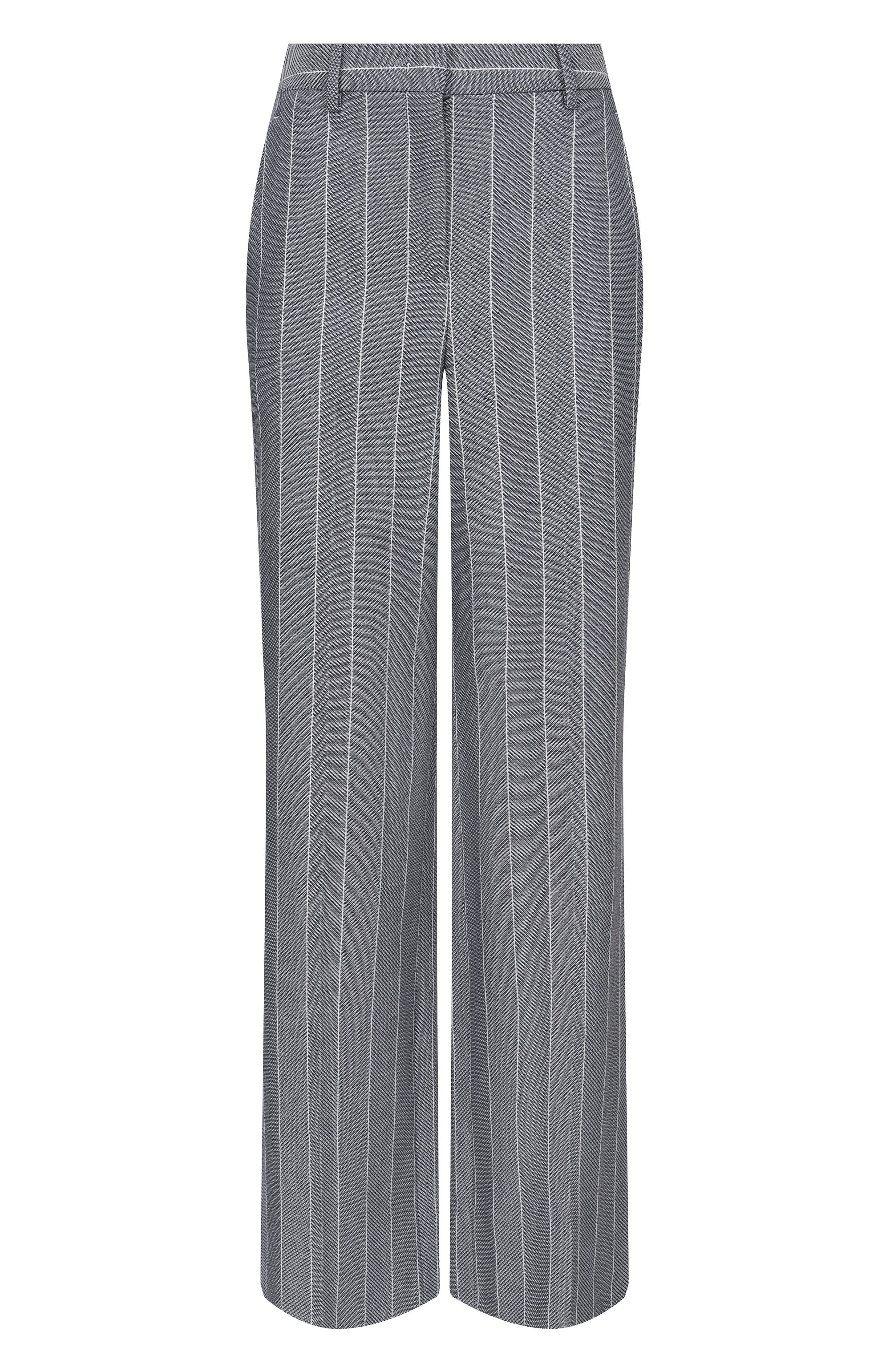 Брюки из хлопка и льна LORENA ANTONIAZZI, арт. P2635PA01A/5181, фото 1