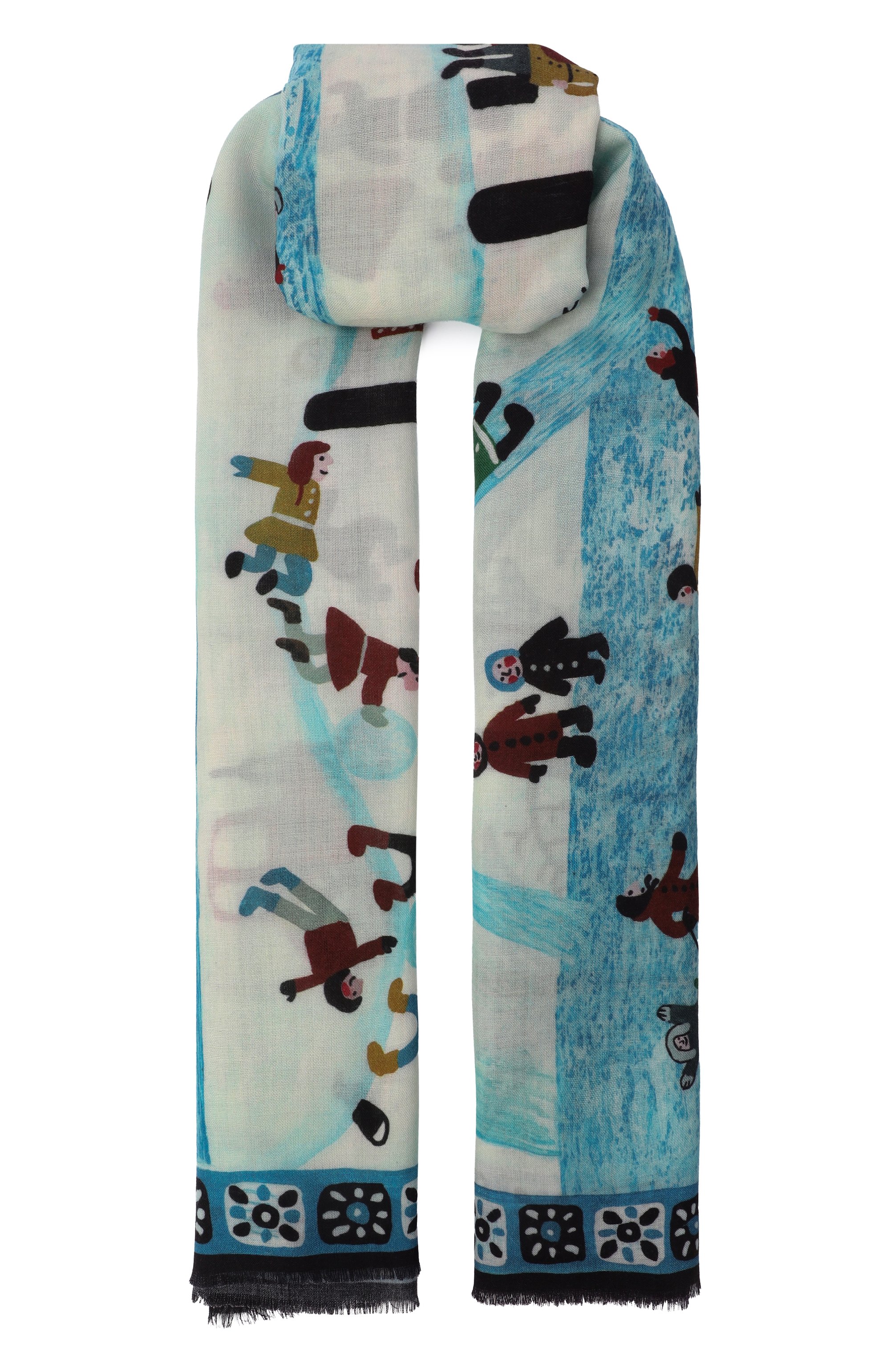 Шерстяная шаль зимняя деревня GOURJI, арт. 91233539/6144114, фото 1