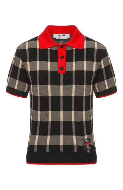 Поло из вискозы MSGM, арт. 3941MDM198/257775, фото 1