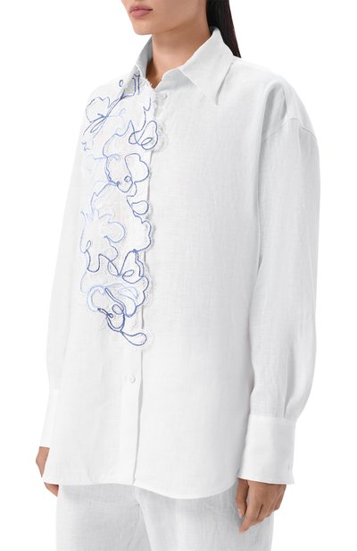Льняная рубашка ERMANNO SCERVINO, арт. D484K305ZQR, фото 3