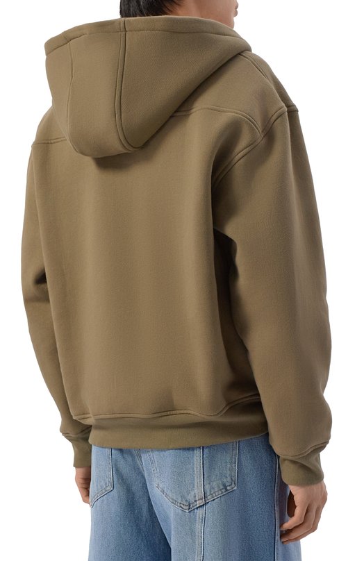Хлопковая толстовка Rhude RHPS26H009012 Хаки  RHPS26H009012 Фото 4
