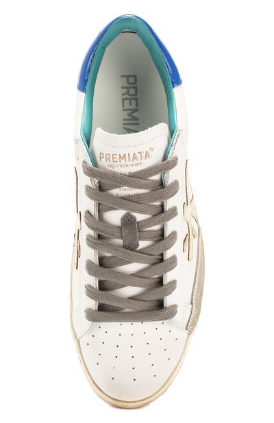 Кожаные кеды steven PREMIATA синего цвета по цене 30950 руб., арт. STEVEN-D/VAR4716, фото 5 Кожаные кеды steven PREMIATA, арт. STEVEN-D/VAR4716, фото 5