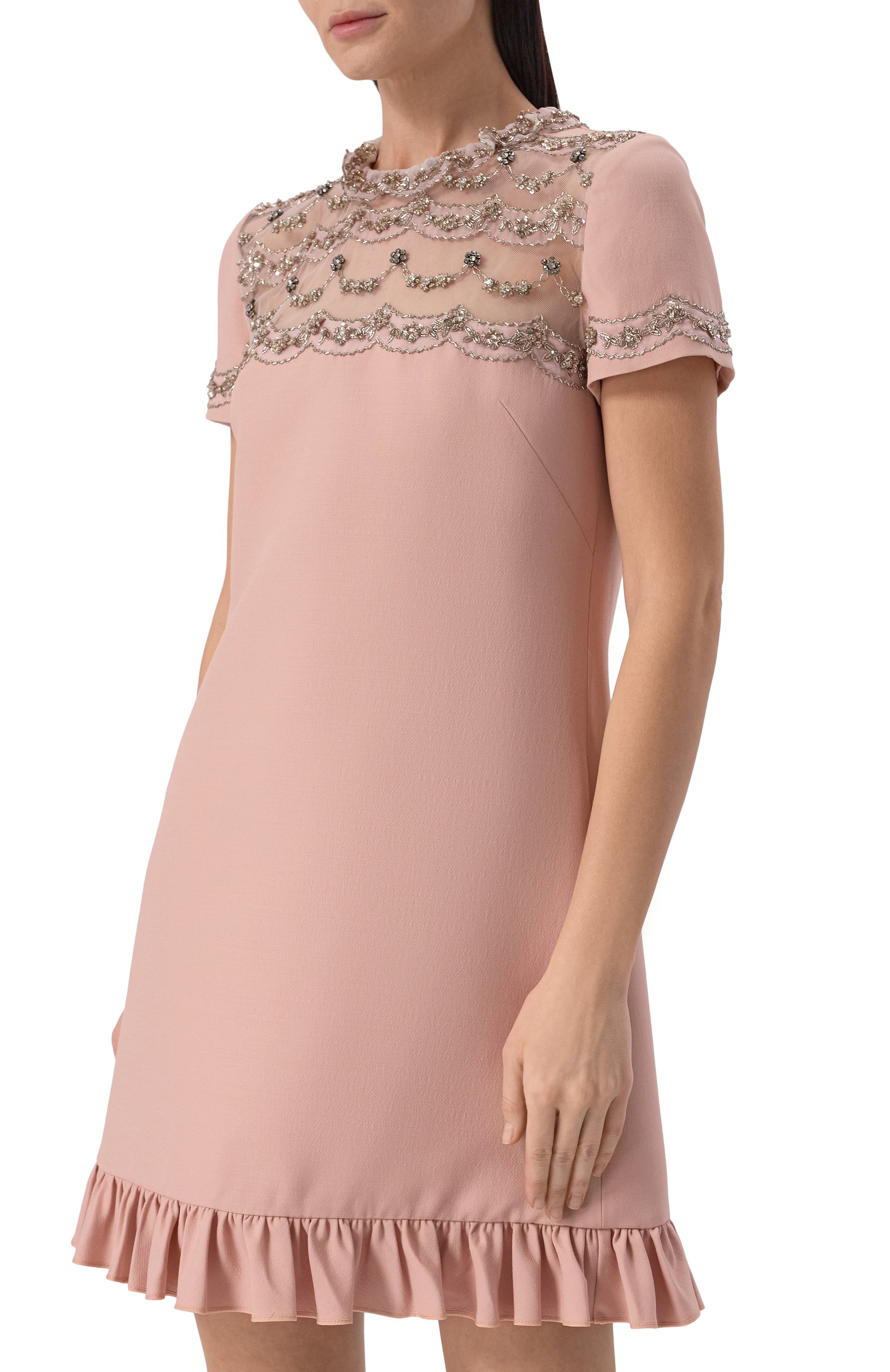 Платье из шерсти и шелка VALENTINO, арт. 6B3VAEL01CF, фото 3