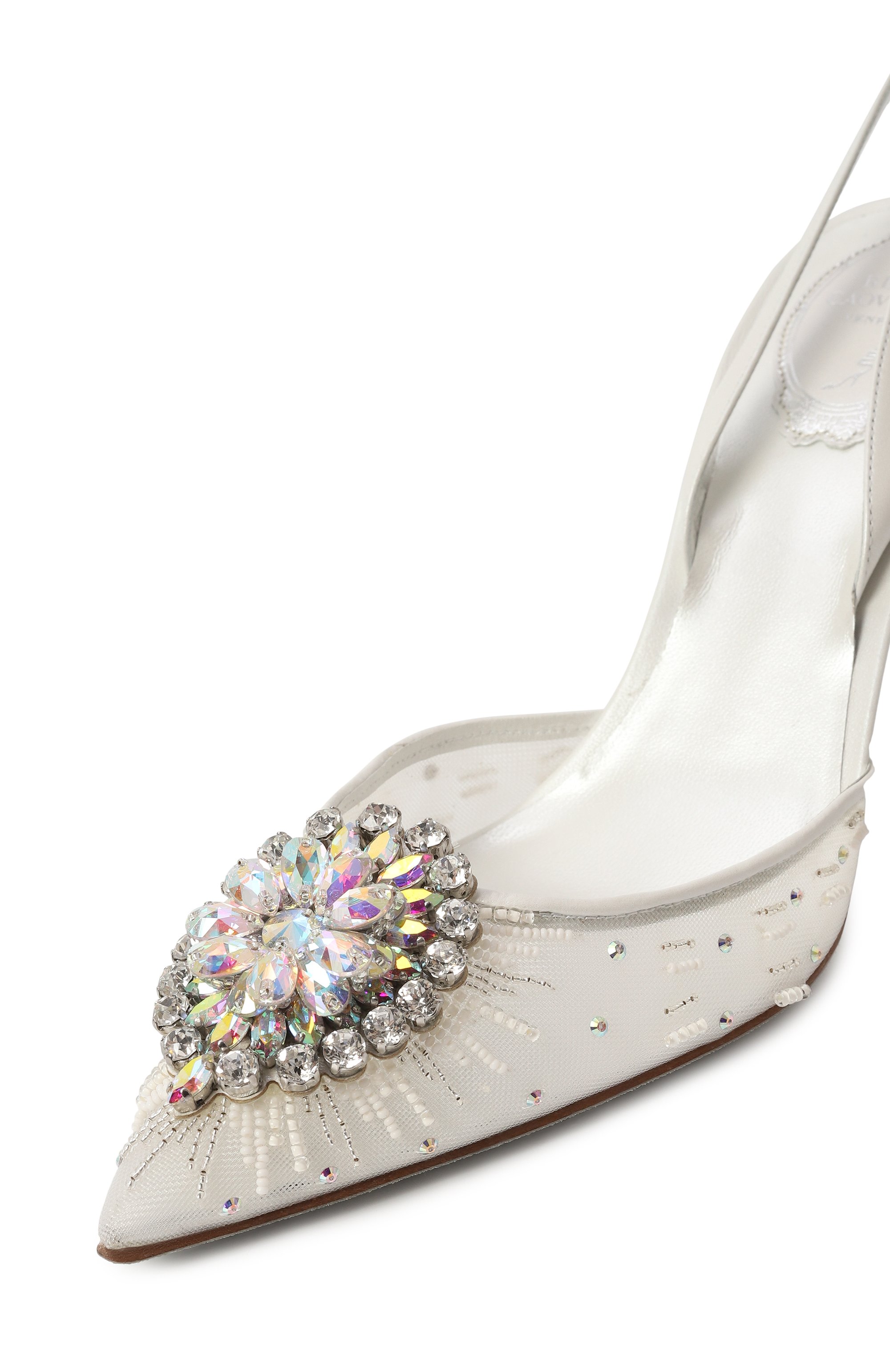 Текстильные туфли barbara 90 RENE CAOVILLA, арт. C11829-080/CRIN, фото 7