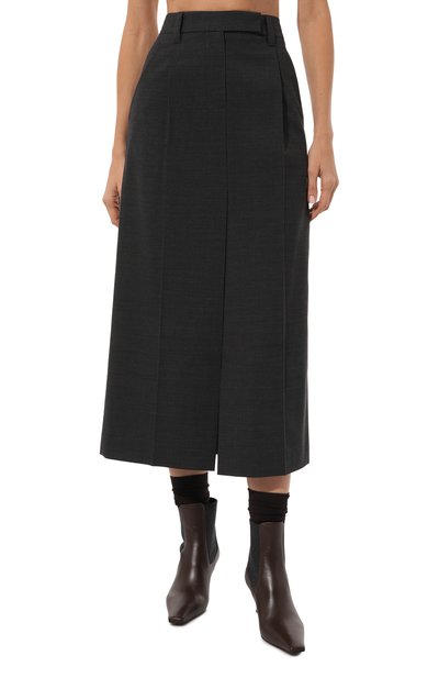 Шерстяная юбка BRUNELLO CUCINELLI, арт. MP154G3665, фото 3