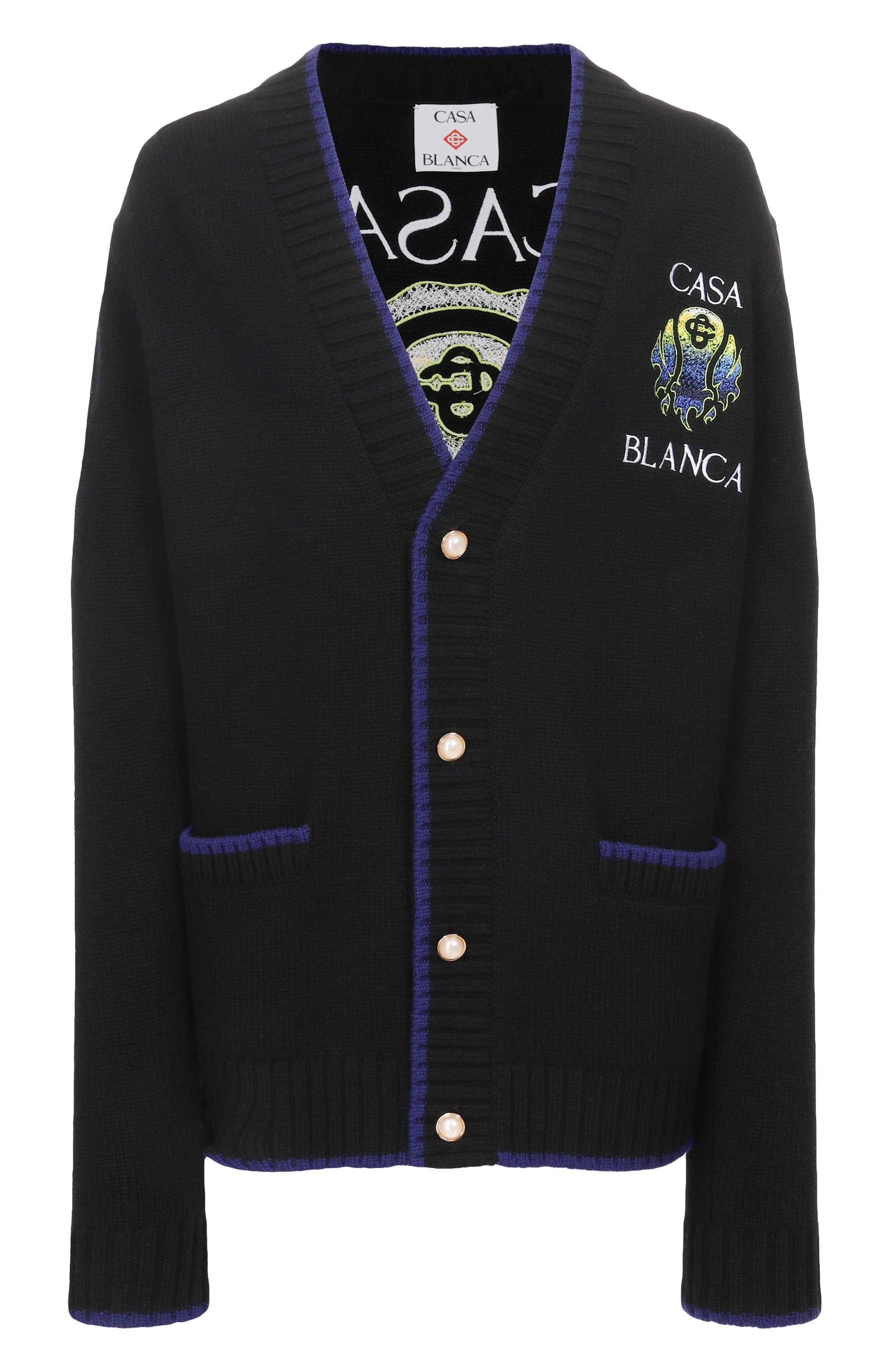 Кардиган из шерсти и кашемира CASABLANCA, арт. U-W-SP26-KW-1201-01, фото 1
