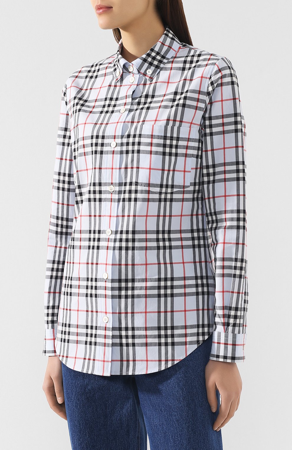 Хлопковая рубашка BURBERRY, арт. 8011394, фото 3