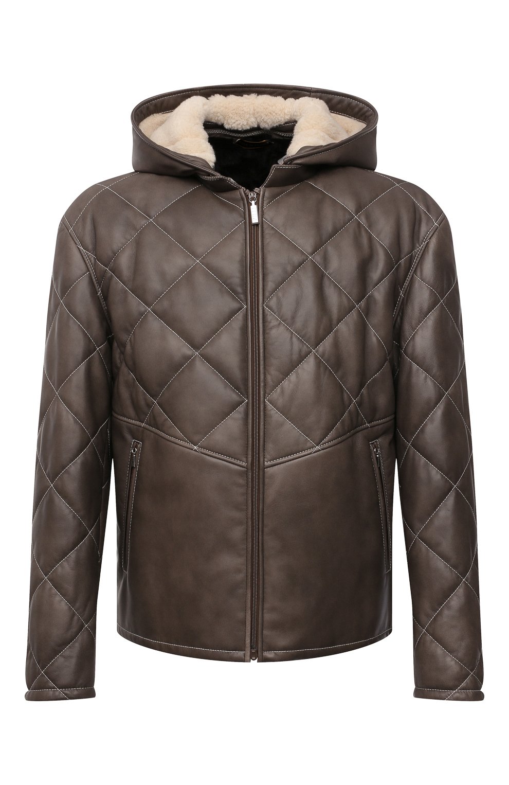 Кожаная куртка с подкладкой из ласки ZILLI, арт. MAW-KYLE0-01985/0003, фото 1