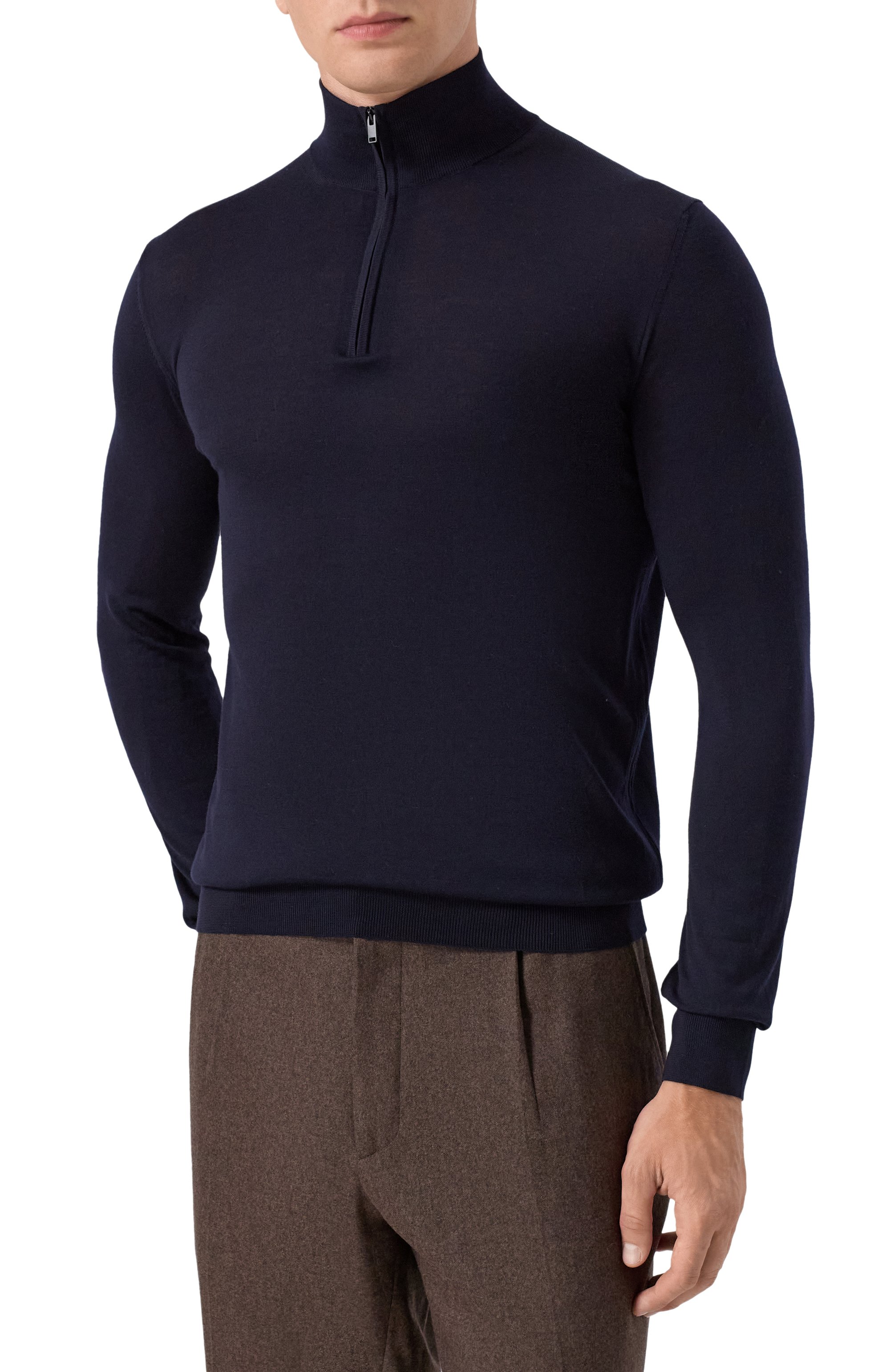 Шерстяной джемпер MVST темно-синего цвета по цене 142500 руб., арт. M0-M25.1MM.K407/44-60, фото 3 Шерстяной джемпер MVST, арт. M0-M25.1MM.K407/44-60, фото 3