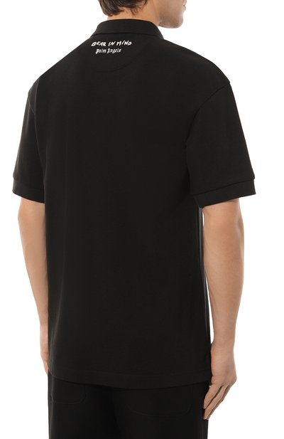 Хлопковое поло PALM ANGELS, арт. PMGB012F24FAB002, фото 4