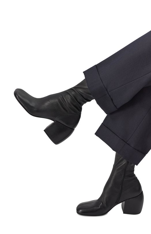 Кожаные ботильоны Dries Van Noten WS242-1298/140 Чёрный  WS242-1298/140 Фото 2