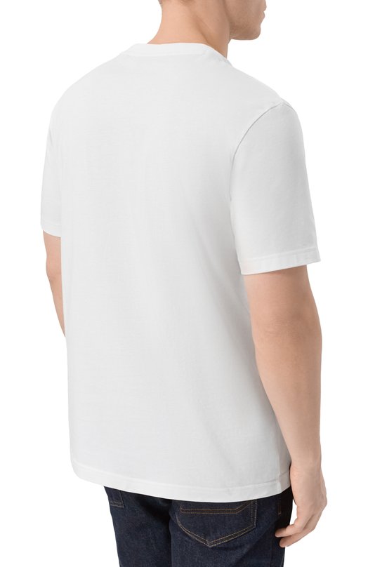 Хлопковая футболка BOSS Orange 50554615 Белый  50554615 Фото 4