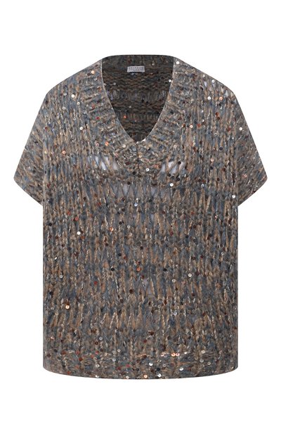 Жилет из шерсти и хлопка BRUNELLO CUCINELLI, арт. MBN622002, фото 1