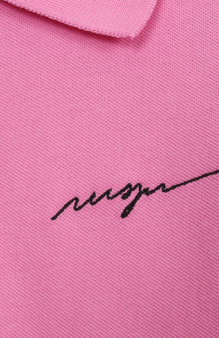 Детское хлопковое платье MSGM KIDS фуксия цвета, арт. S5MSJGDR273 | Фото 3 (Рукава: Короткие; Материал внешний: Хлопок; Девочки Кросс-КТ: Платье-одежда; Случай: Повседневный; Автоматизация ТО: Проставлено; Автоматизация состава: Проставлено; Ростовка одежда: 10 - 11 лет | 140 - 146см, 12 лет | 152 см, 6 лет | 116 см, 8 лет | 128 см, 16 лет | 164 см)