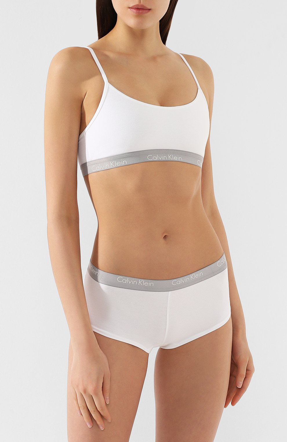 Хлопковый бюстгальтер с логотипом бренда CALVIN KLEIN, арт. QF1536E, фото 2
