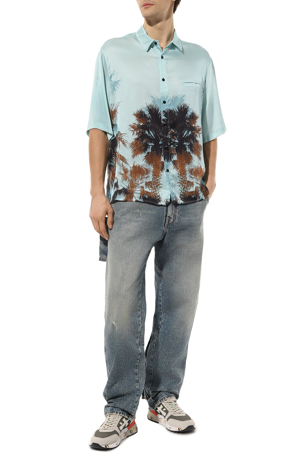 Комбинированные кроссовки mick PREMIATA разноцветного цвета по цене 32100 руб., арт. MICK/VAR 6166, фото 2 Комбинированные кроссовки mick PREMIATA, арт. MICK/VAR 6166, фото 2