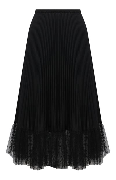 Плиссированная юбка REDVALENTINO черного цвета по цене 85950 руб., арт. VR3RAD30/4S9, фото 1 Плиссированная юбка REDVALENTINO, арт. VR3RAD30/4S9, фото 1