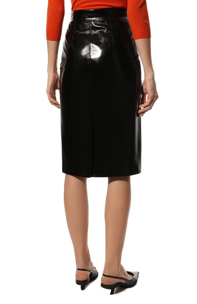 Кожаная юбка PRADA, арт. 51815-10RE-F0002, фото 4