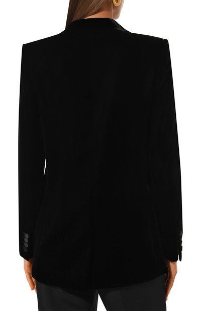Жакет SAINT LAURENT черного цвета по цене 309000 руб., арт. 517741/Y525R, фото 4 Жакет SAINT LAURENT, арт. 517741/Y525R, фото 4