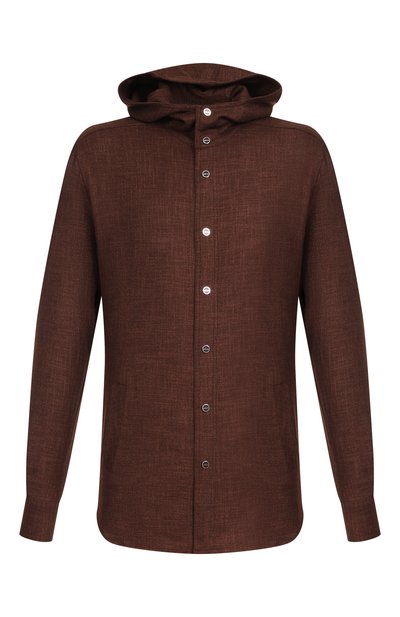 Мужская рубашка из шерсти и шелка KITON, арт. UMCMARK0119G10