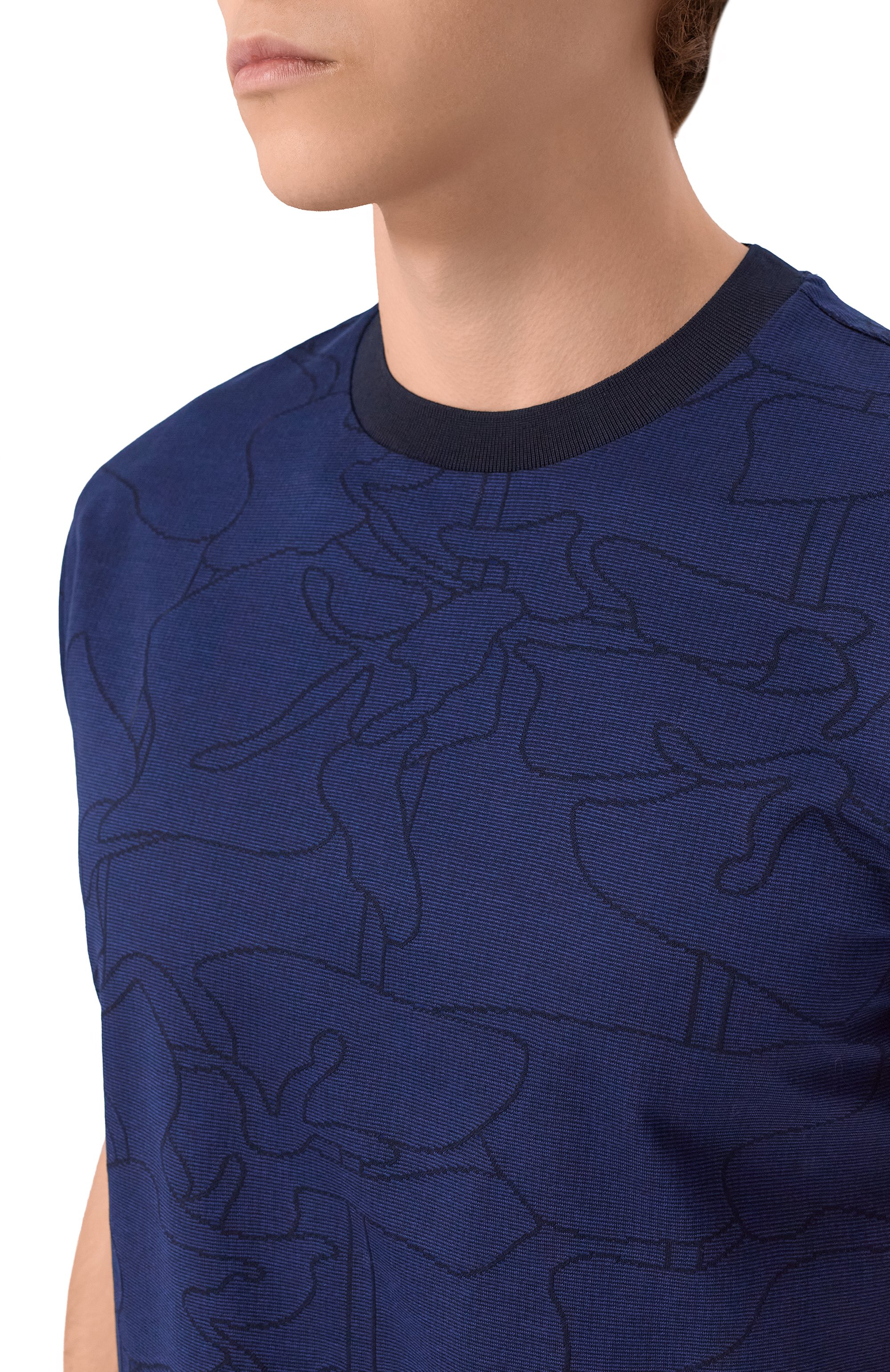 Хлопковая футболка BOSS, арт. 50558850, фото 5