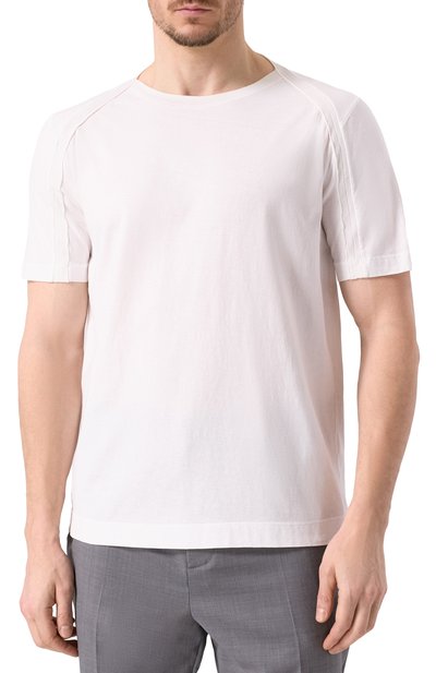 Хлопковая футболка TRANSIT белого цвета по цене 15550 руб., арт. CFUTRZ1361, фото 3 Хлопковая футболка TRANSIT, арт. CFUTRZ1361, фото 3