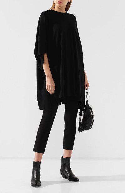 Хлопковая футболка YOHJI YAMAMOTO черного цвета по цене 29950 руб., арт. YZ-T40-830, фото 2 Хлопковая футболка YOHJI YAMAMOTO, арт. YZ-T40-830, фото 2