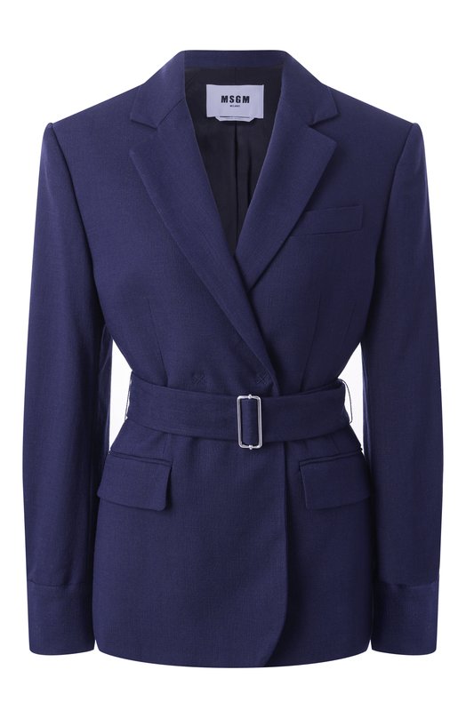 Жакет из вискозы MSGM 3841MDG24/257106 Синий 3841MDG24/257106