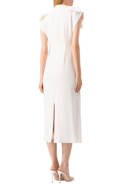 Платье из вискозы ELLYME белого цвета по цене 44900 руб., арт. 00196, фото 4 Платье из вискозы ELLYME, арт. 00196, фото 4