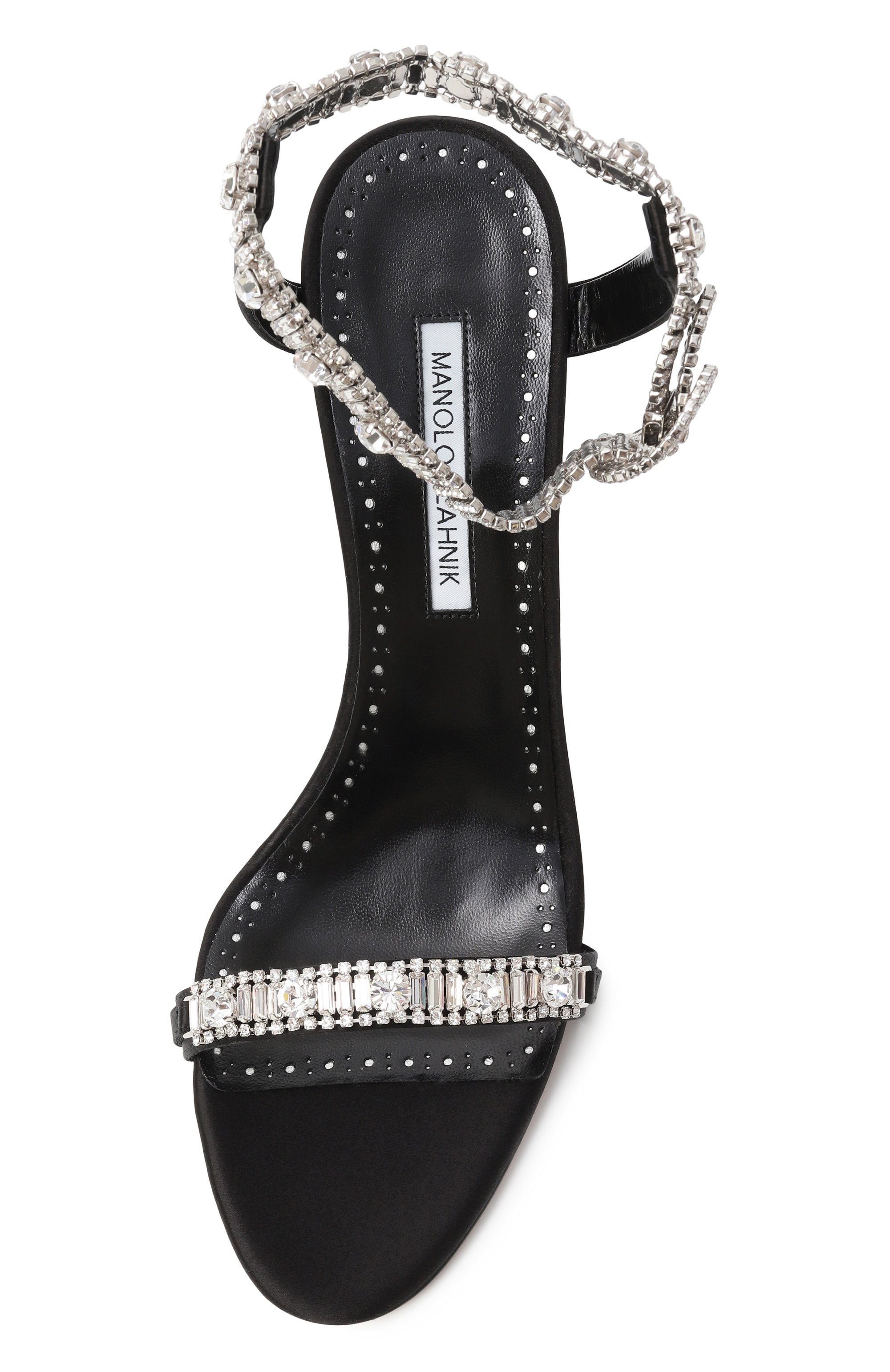 Текстильные босоножки asasan 90 MANOLO BLAHNIK, арт. 424-1930/SAT, фото 6