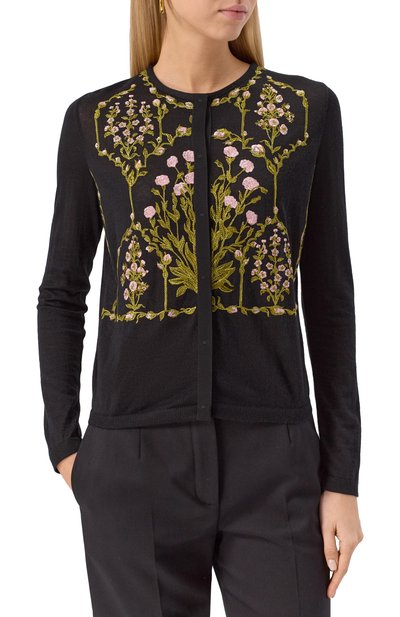 Кардиган из кашемира и шелка GIAMBATTISTA VALLI, арт. 25FWPVCM0M15/02CAS, фото 3