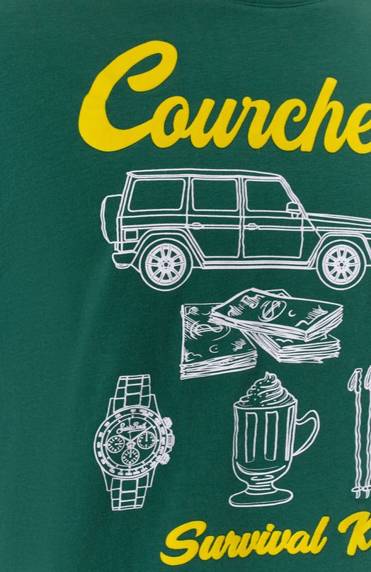 Хлопковая футболка MC2 Saint Barth ARN0004-02774I/ARN0TT WARM Зелёный  ARN0004-02774I/ARN0TT WARM Фото 5