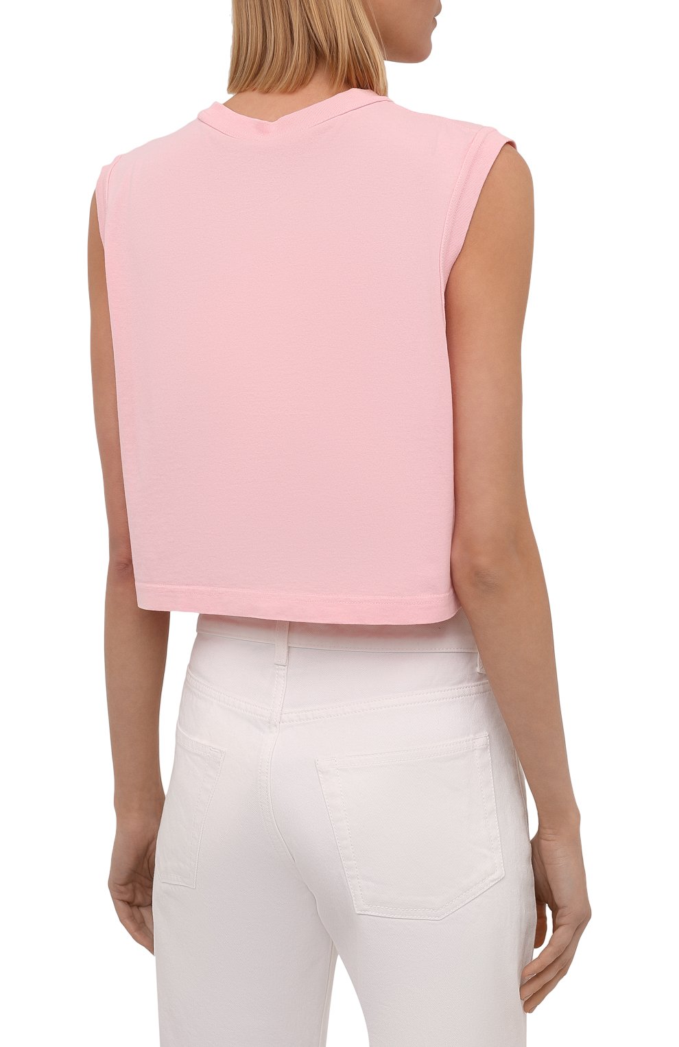 Хлопковый топ ALEXANDERWANG.T светло-розового цвета по цене 6645 руб., арт. 4CC3211257, фото 4 Хлопковый топ ALEXANDERWANG.T, арт. 4CC3211257, фото 4