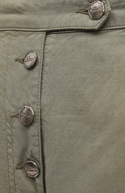 Хлопковые брюки TWO WOMEN IN THE WORLD хаки цвета по цене 27830 руб., арт. A12CT3 Alva, фото 5 Хлопковые брюки TWO WOMEN IN THE WORLD, арт. A12CT3 Alva, фото 5