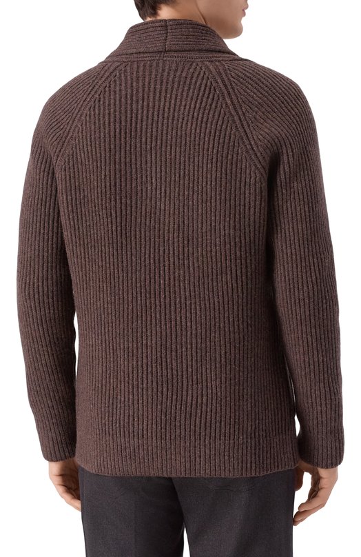 Шерстяной кардиган Gran Sasso 13183/25072 Коричневый  13183/25072 Фото 4