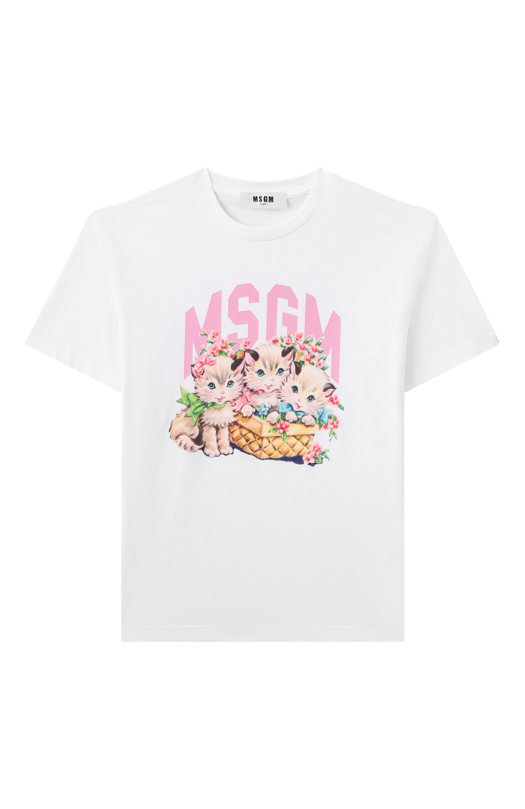 Хлопковая футболка MSGM KIDS, арт. S5MSJGTH109, фото 1