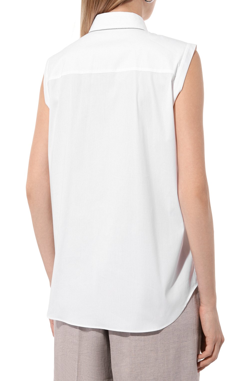 Хлопковая рубашка BRUNELLO CUCINELLI, арт. M0091MA616, фото 4