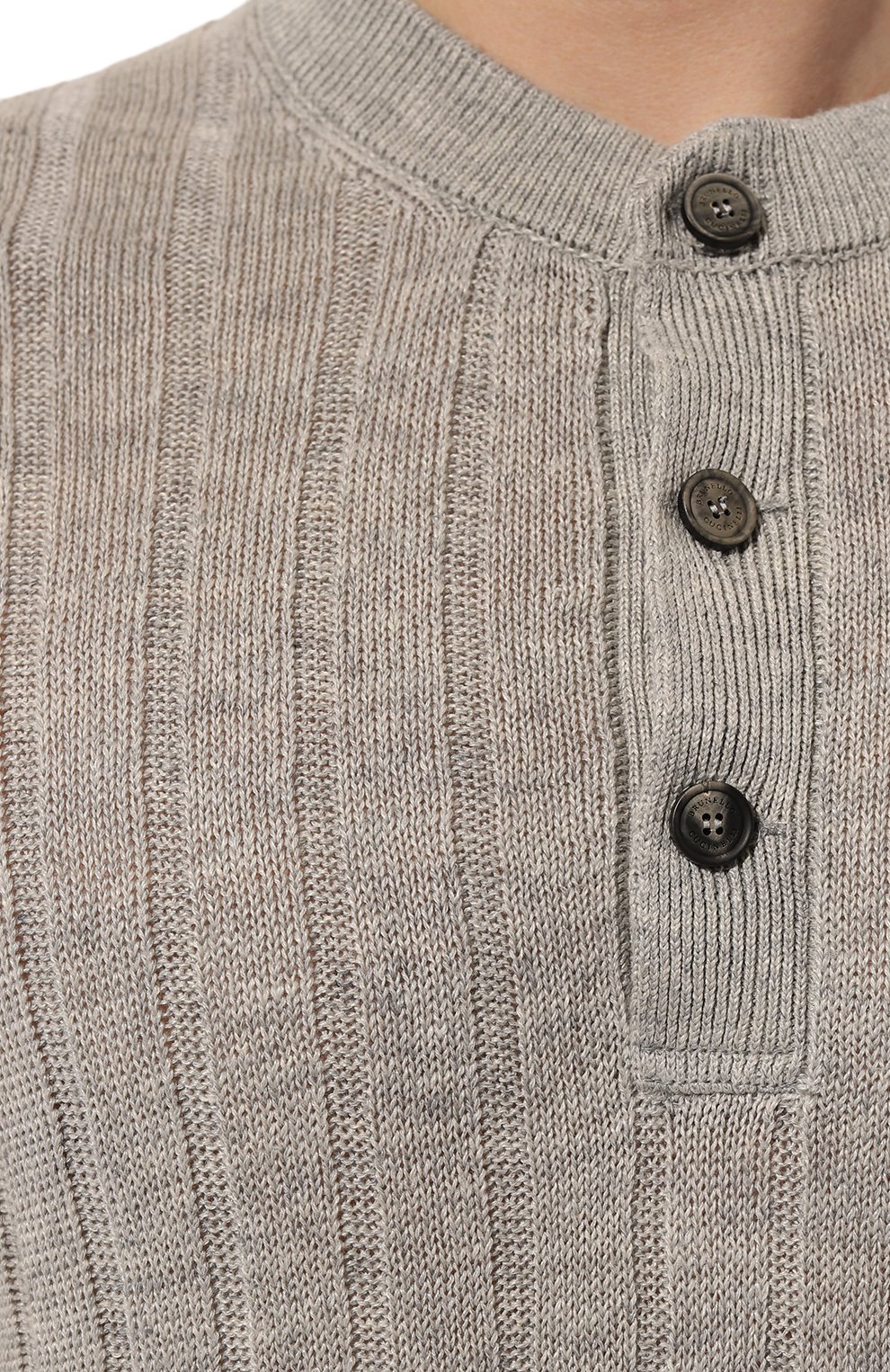 Джемпер изо льна и хлопка BRUNELLO CUCINELLI, арт. M2L70B2255, фото 5