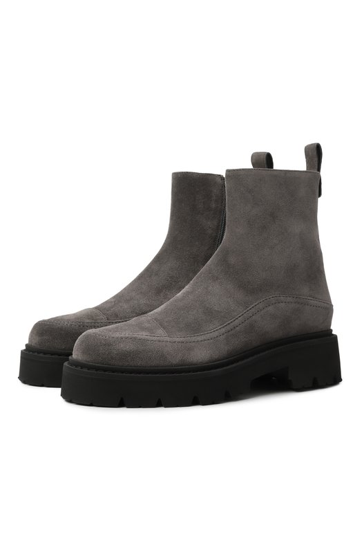 Замшевые полусапоги Icon Emporio Armani EW002304/AF14906 Серый EW002304/AF14906