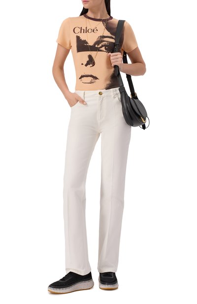 Текстильные кроссовки nama CHLOÉ черного цвета по цене 87550 руб., арт. CHC22S579Y0, фото 2 Текстильные кроссовки nama CHLOÉ, арт. CHC22S579Y0, фото 2