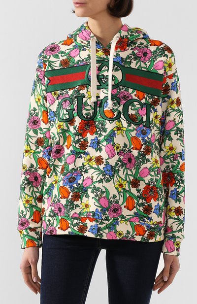 Хлопковое худи GUCCI, арт. 610156/XJCCI, фото 3