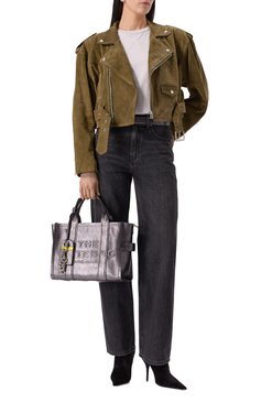 Женские джинсы ALEXANDER WANG темно-серого цвета, арт. 4DC2244297 | Фото 2 (Материал сплава: Проставлено; Длина (брюки, джинсы): Стандартные; Материал внешний: Хлопок, Деним; Драгоценные камни: Проставлено; Силуэт Ж (брюки и джинсы): Прямые; Кросс-КТ: Деним; Детали: Делаве; Стили: Гранж)