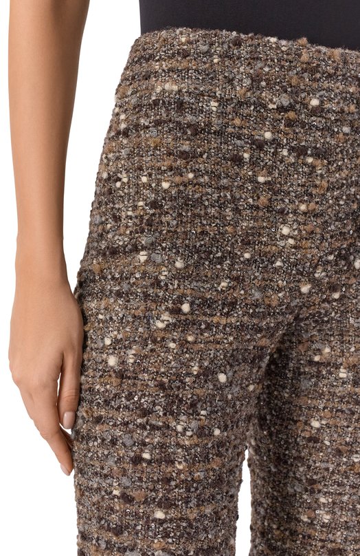 Шерстяные брюки Giambattista Valli 25FWSVCL3014/77GR0 Коричневый  25FWSVCL3014/77GR0 Фото 5