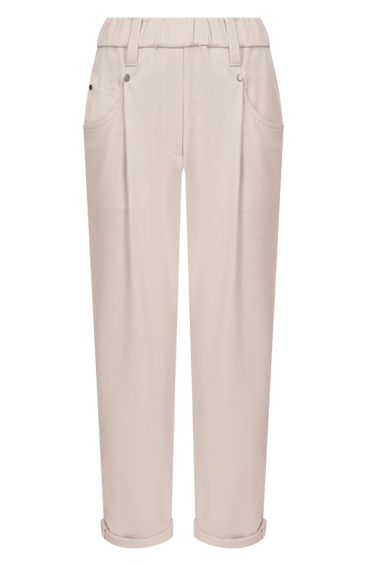 Хлопковые брюки Brunello Cucinelli MA126P8417 Серый MA126P8417