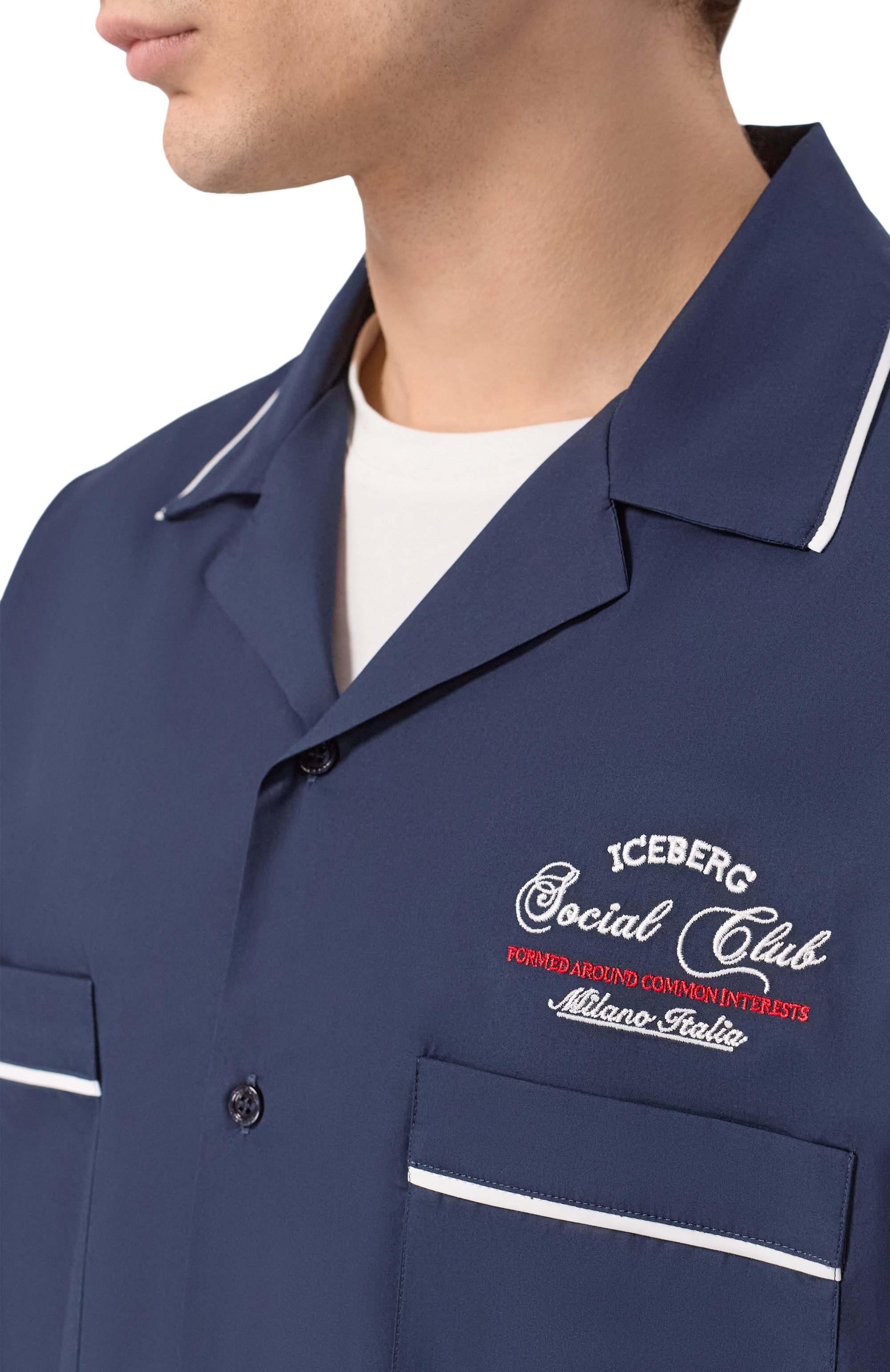 Хлопковая рубашка ICEBERG, арт. G070/0187, фото 5