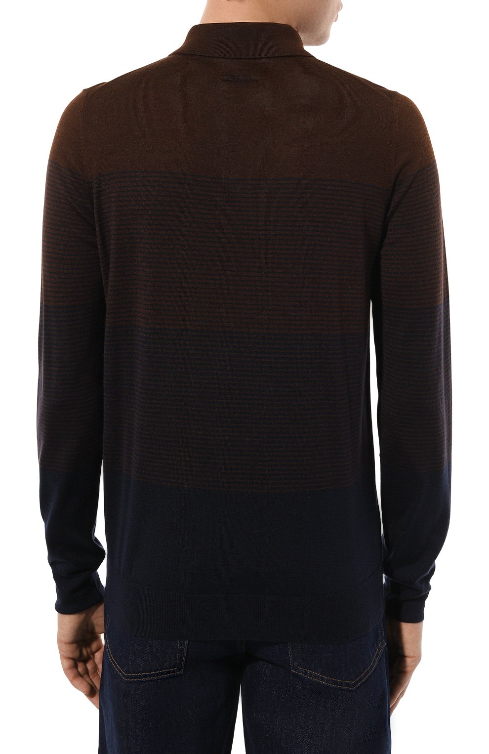 Поло из шерсти и шелка ZILLI, арт. KZP001M0230VZGS00, фото 4