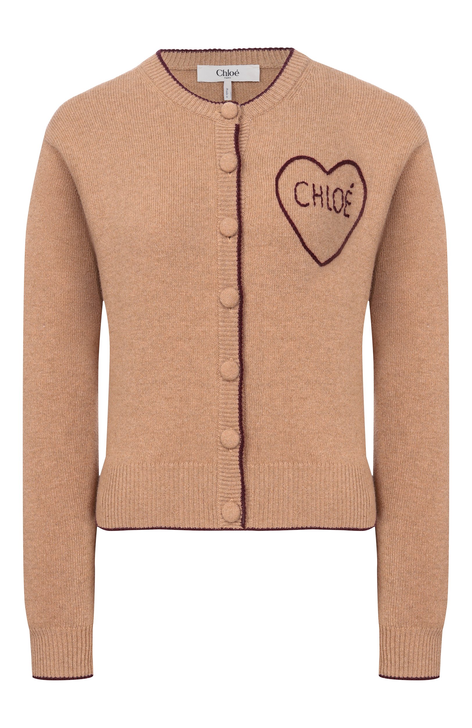 Кардиган из шерсти и кашемира CHLOÉ, арт. CH26AMC15710, фото 1
