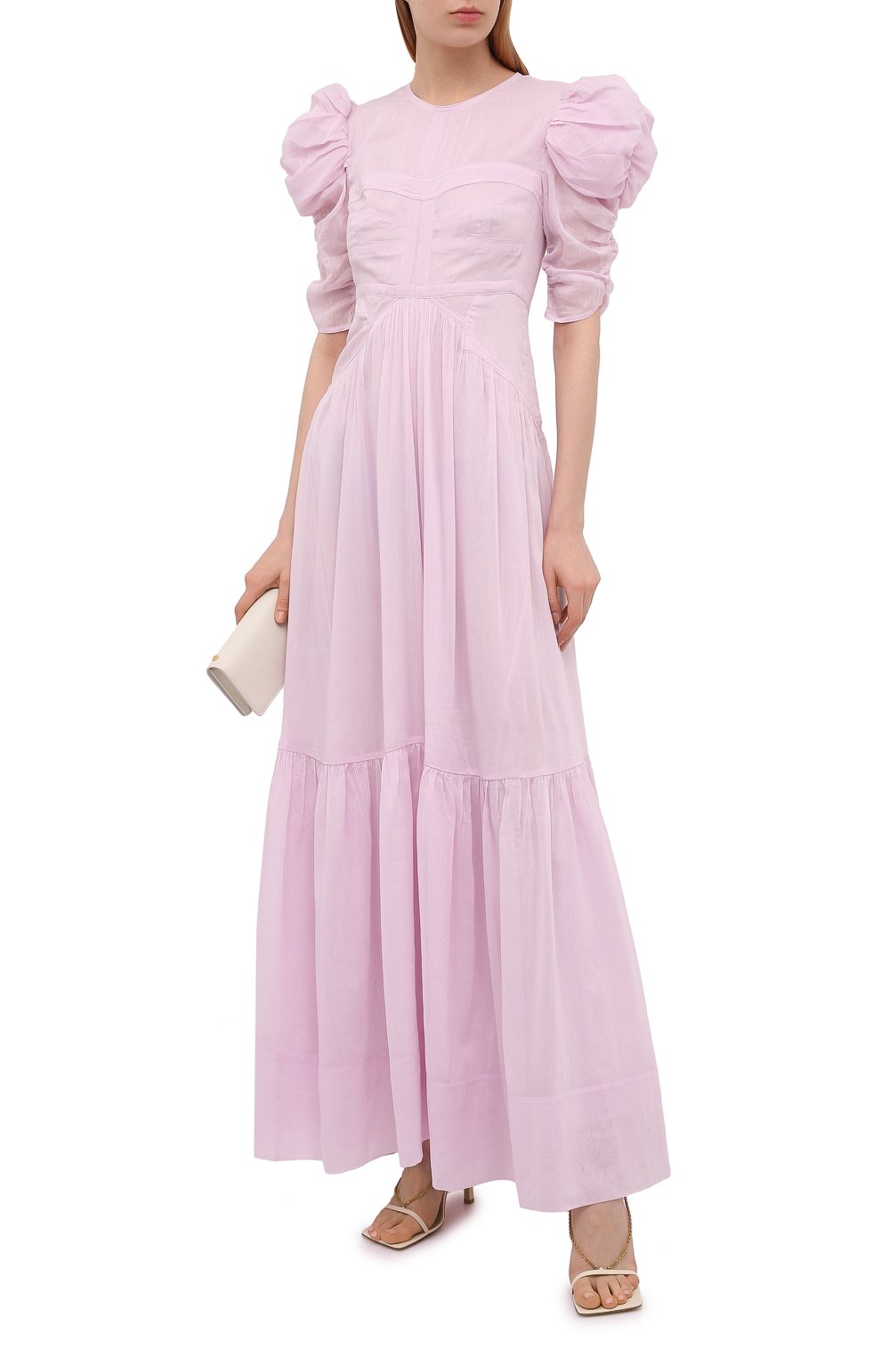 Платье из хлопка и шелка ISABEL MARANT, арт. R01999-21E025I/KATICI, фото 2